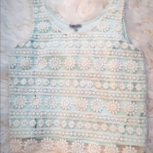 ✨ Mint lace Tank Top